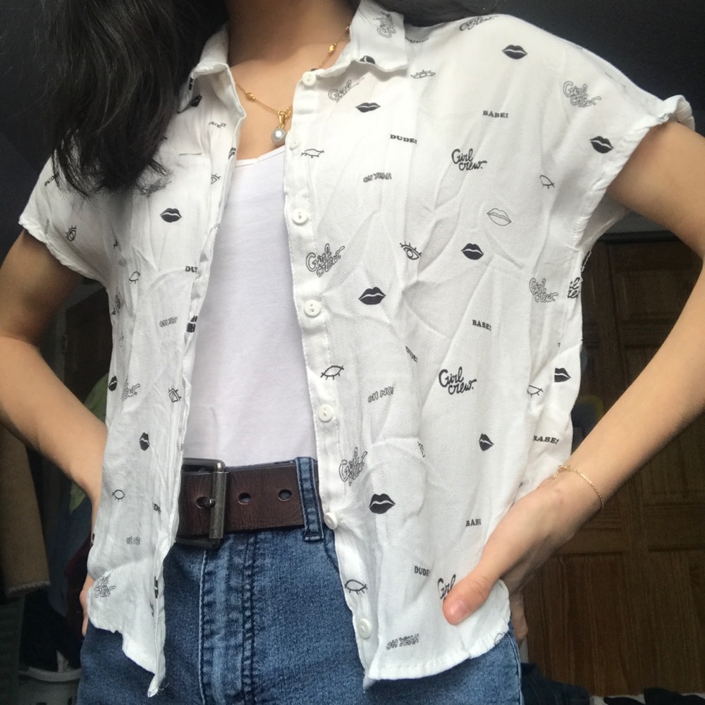 H&M Short Sleeved Button-Up